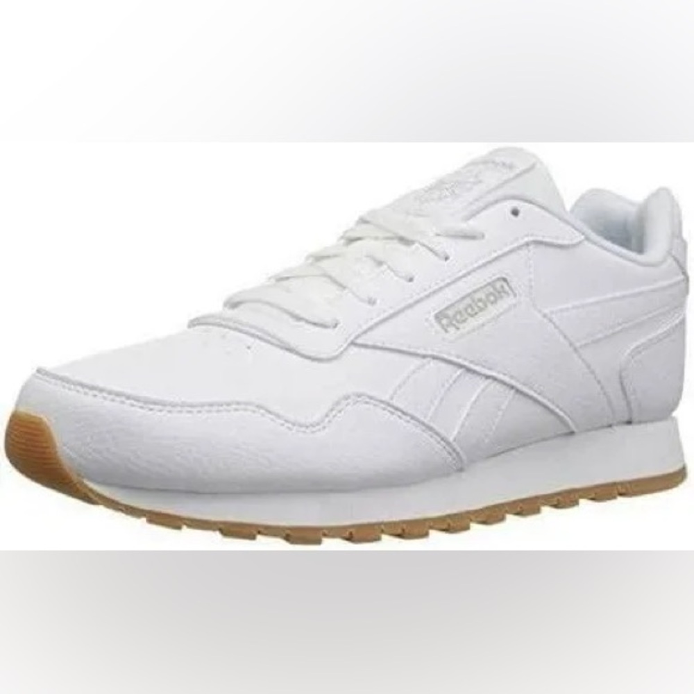 Reebok Womens Classic Harman Running Shoe White/Steel/Gum Size 8 LIKE NEW